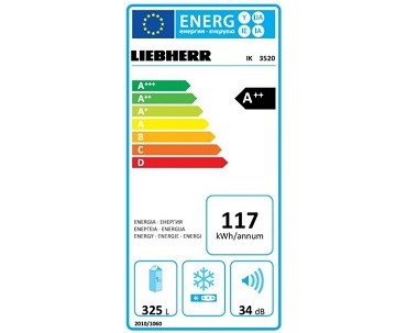 Liebherr IK 3520 spotřeba energie